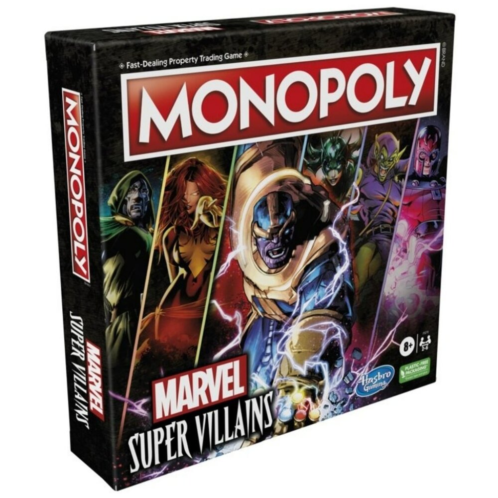 Hasbro Monopoly Marvel Super Villains  Board Strategy Game 8+ Yrs